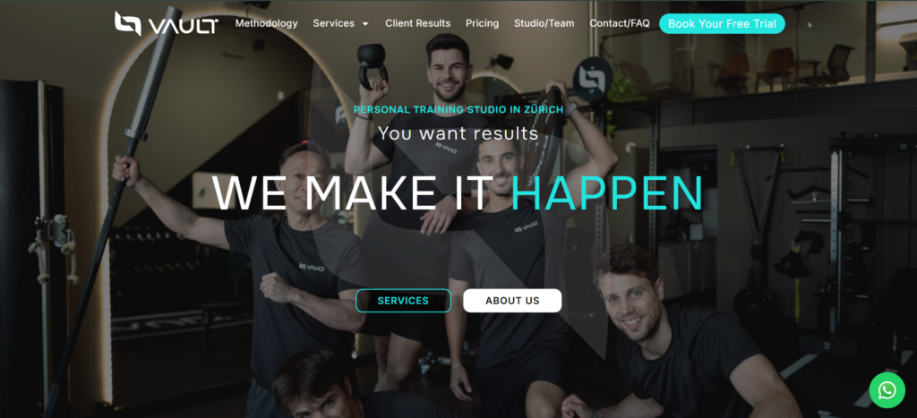 Vault homepage