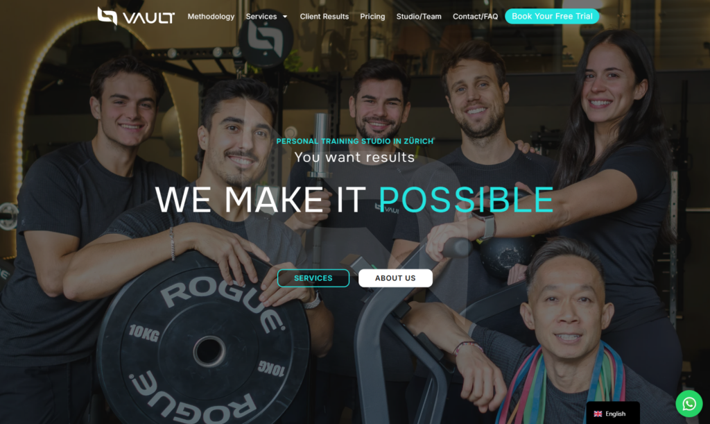 vault homepage