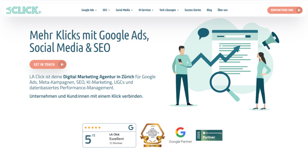 la click homepage